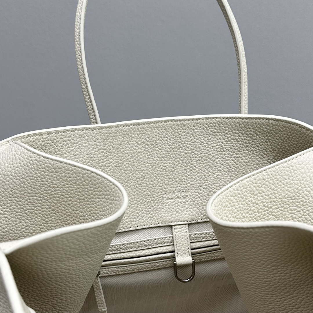 The Row THR116945 Suede Soft Margaux 17 Top Handle Bag T11005