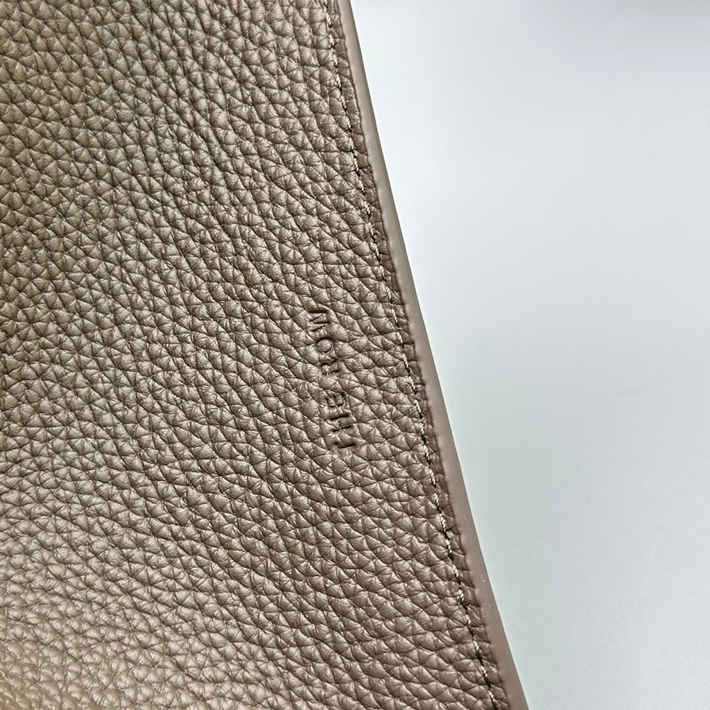 The Row THR116945 Suede Soft Margaux 17 Top Handle Bag T11007