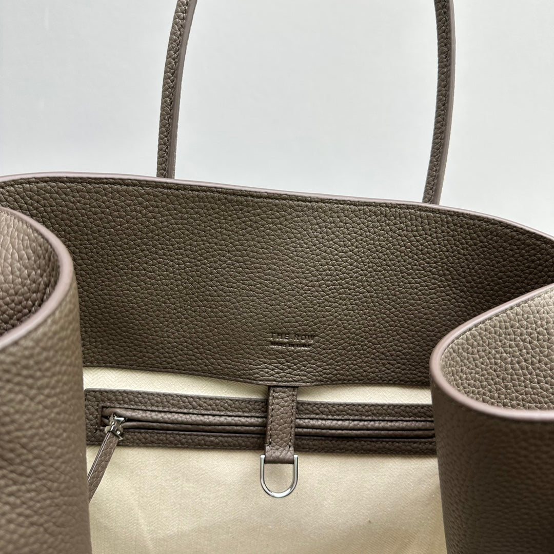 The Row THR116945 Suede Soft Margaux 17 Top Handle Bag T11007