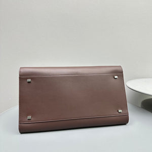 The Row W1255L72 Calfskin Margaux 15 Air buckled textured-leather tote T10997 - Default Title - View 4