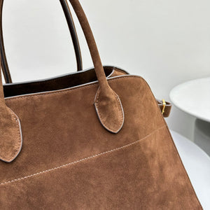 The Row W1255L72 Suede Soft Margaux 15 Air buckled tote T11000 - Default Title - View 6