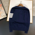 Thom Browne Men's Stripe Merino Wool Hector Lobster 4-Bar Cardigan sweater Wholesale T700025