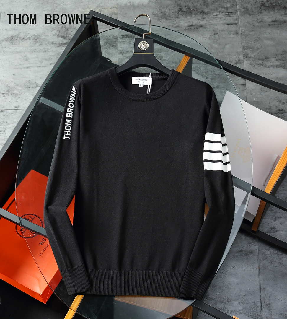 Thom Browne Men's Stripe Merino Wool Hector Lobster 4-Bar Cardigan sweater Wholesale T700026