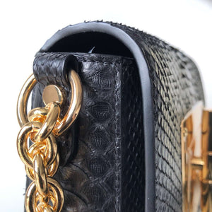 Tom Ford 29116800081 Black Python Natalia Chain Shoulder Bag - Default Title - View 4