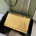 Tom Ford 5520743975 Gold Python Evening Tf Disco Bag - Default Title - View 1