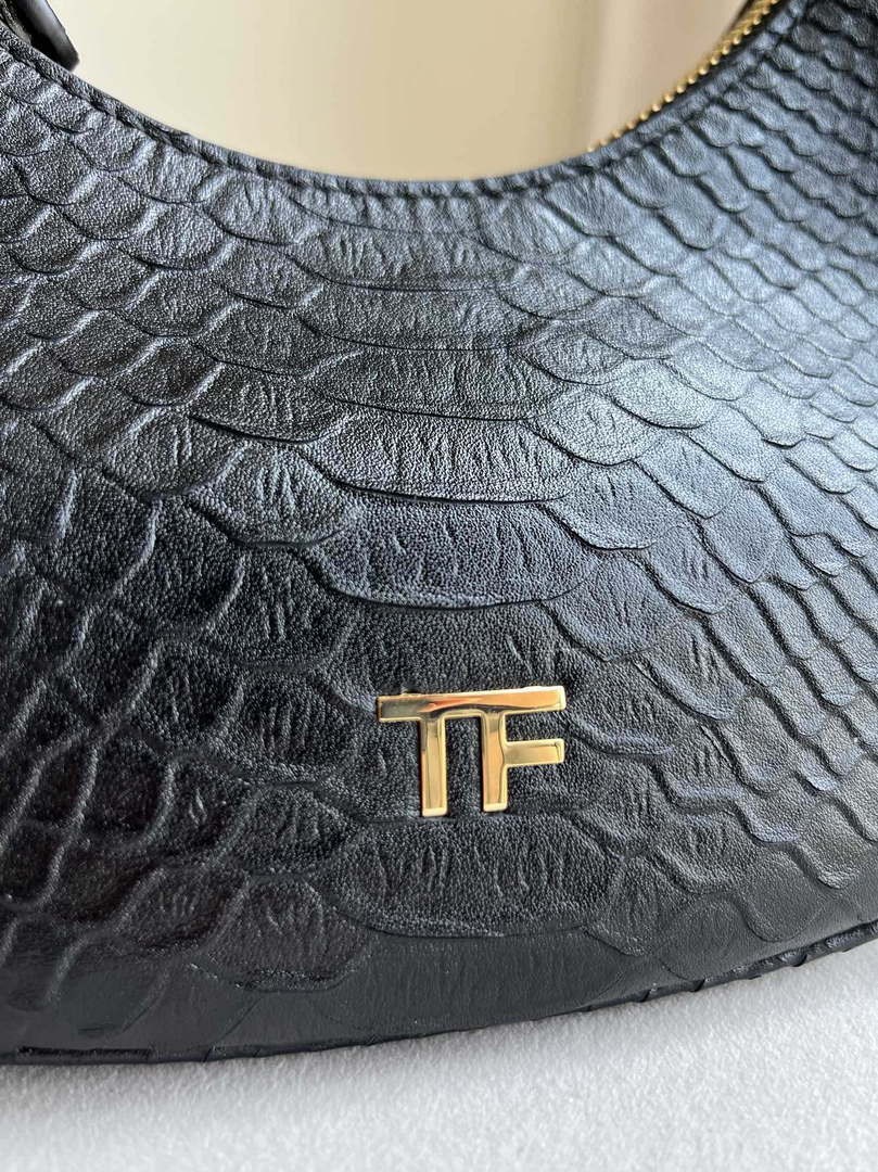 Tom Ford Black Python skin Leather Bianca Mini Hobo 5520708811