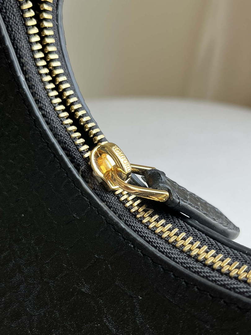 Tom Ford Black Python skin Leather Bianca Mini Hobo 5520708811 - Default Title - View 4