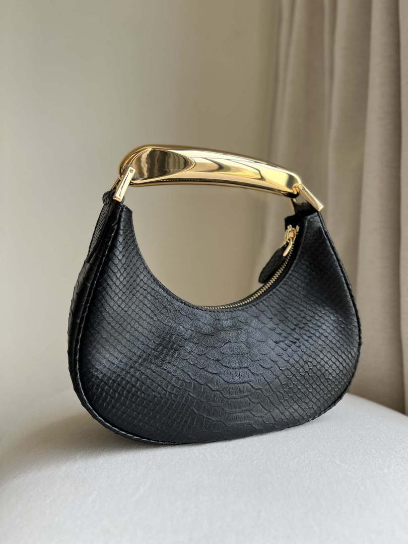 Tom Ford Black Python skin Leather Bianca Mini Hobo 5520708811
