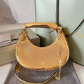Tom Ford Gold Hand embroidered sequins Leather Bianca Mini Hobo 5520708811 - Default Title - View 1