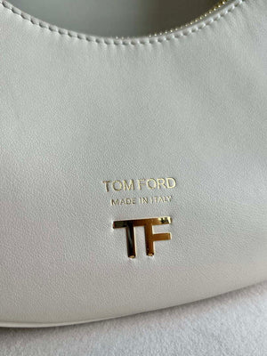 Tom Ford Grain Leather Bianca Mini Hobo 5520708811 Beige - Default Title - View 3
