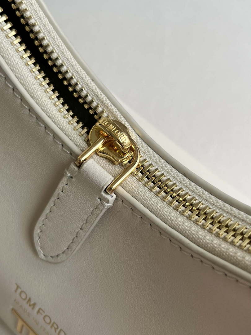 Tom Ford Grain Leather Bianca Mini Hobo 5520708811 Beige