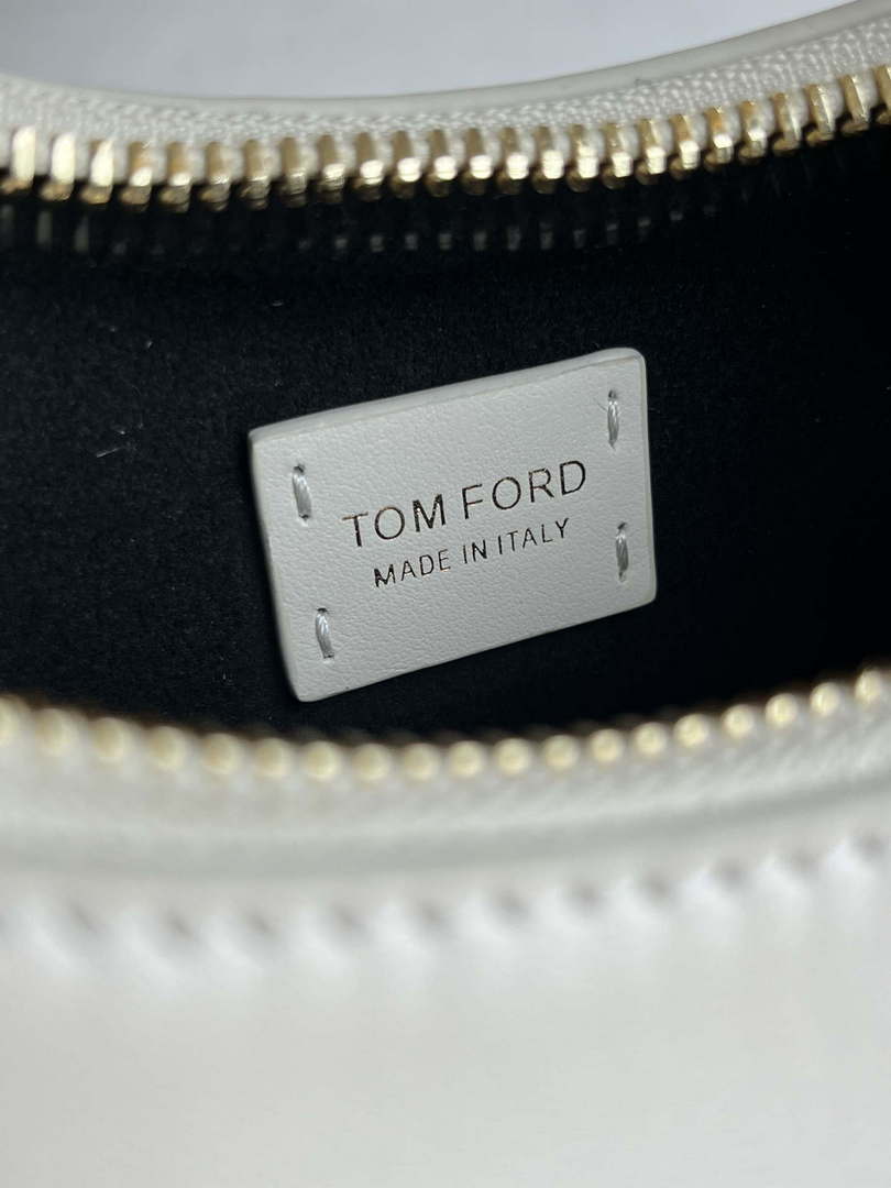 Tom Ford Grain Leather Bianca Mini Hobo 5520708811 Beige