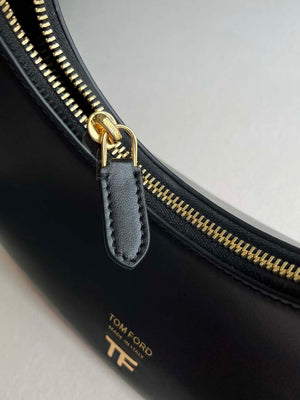 Tom Ford Grain Leather Bianca Mini Hobo 5520708811 Black - Default Title - View 4