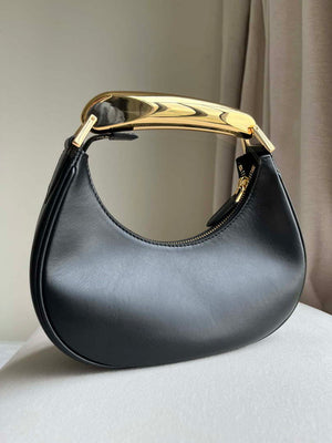 Tom Ford Grain Leather Bianca Mini Hobo 5520708811 Black - Default Title - View 5
