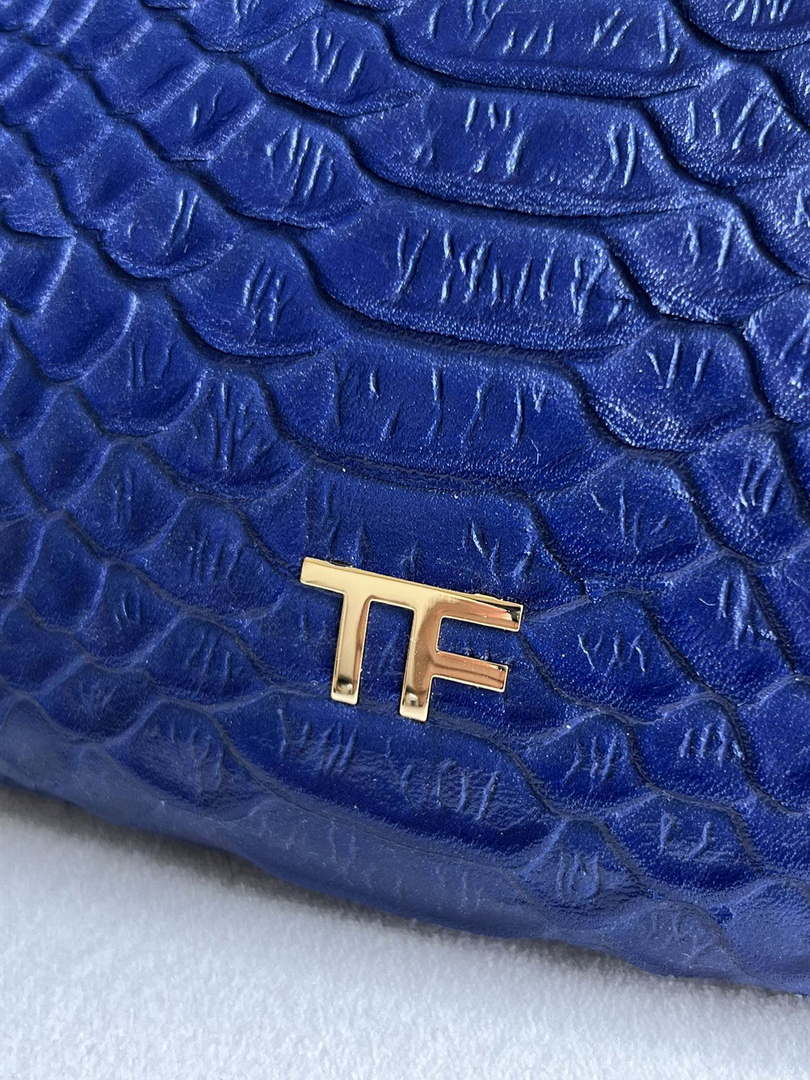 Tom Ford Python skin Leather Bianca Mini Hobo 5520708811 Blue