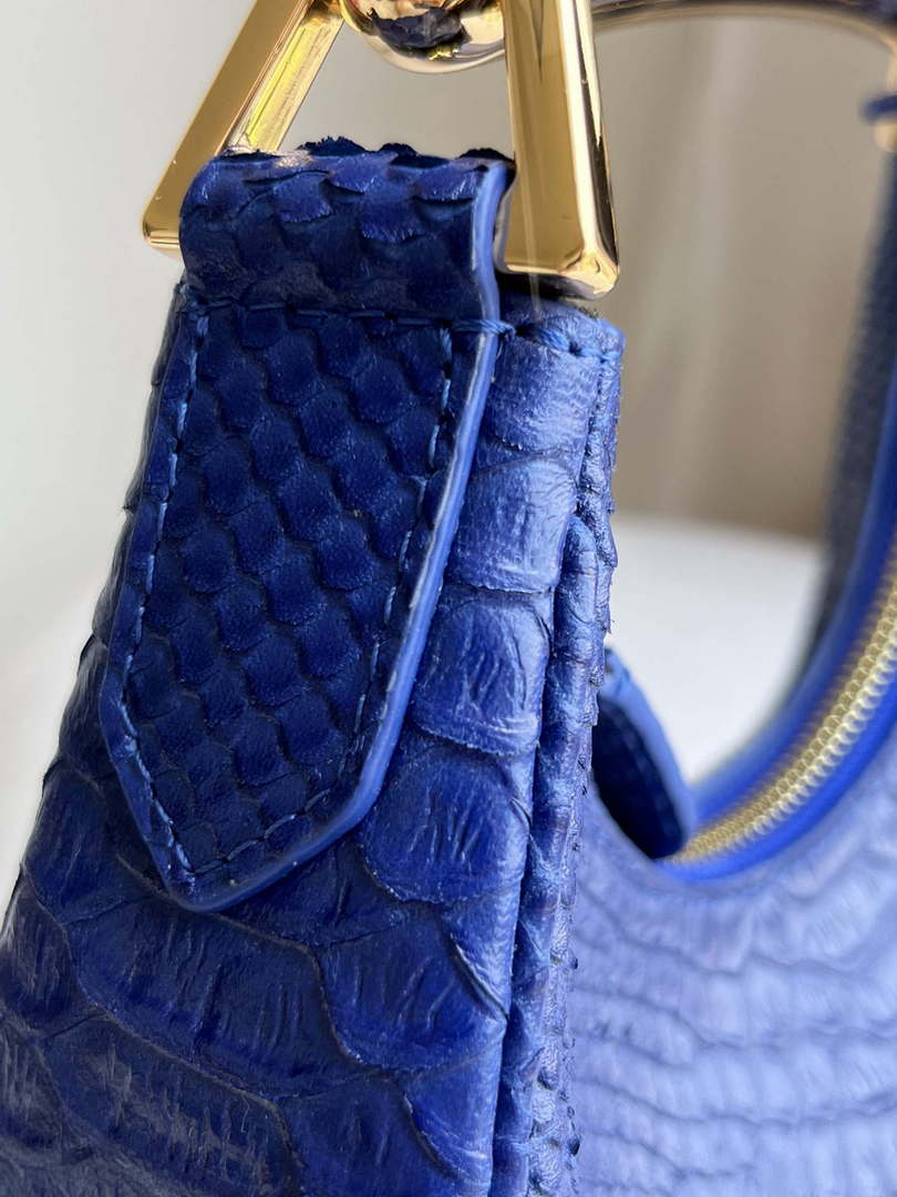 Tom Ford Python skin Leather Bianca Mini Hobo 5520708811 Blue
