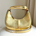 Tom Ford Python skin Leather Bianca Mini Hobo 5520708811 Gold - Default Title - View 1