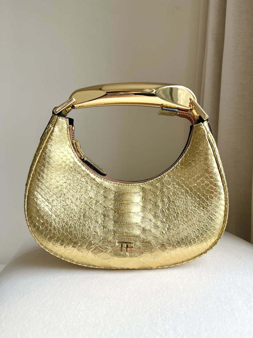 Tom Ford Python skin Leather Bianca Mini Hobo 5520708811 Gold