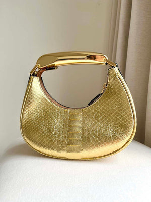 Tom Ford Python skin Leather Bianca Mini Hobo 5520708811 Gold - Default Title - View 3