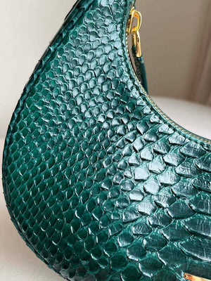 Tom Ford Python skin Leather Bianca Mini Hobo 5520708811 Dark green - Default Title - View 6