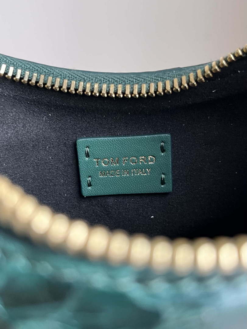 Tom Ford Python skin Leather Bianca Mini Hobo 5520708811 Dark green