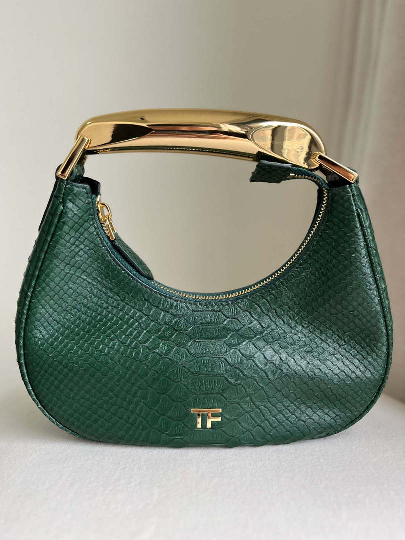 Tom Ford Python skin Leather Bianca Mini Hobo 5520708811 Malachite green