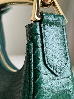 Tom Ford Python skin Leather Bianca Mini Hobo 5520708811 Malachite green - Default Title - View 3