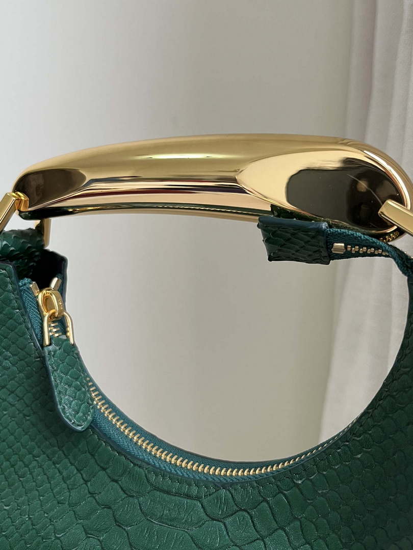 Tom Ford Python skin Leather Bianca Mini Hobo 5520708811 Malachite green