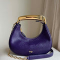 Tom Ford Python skin Leather Bianca Mini Hobo 5520708811 Purple - Default Title - View 1