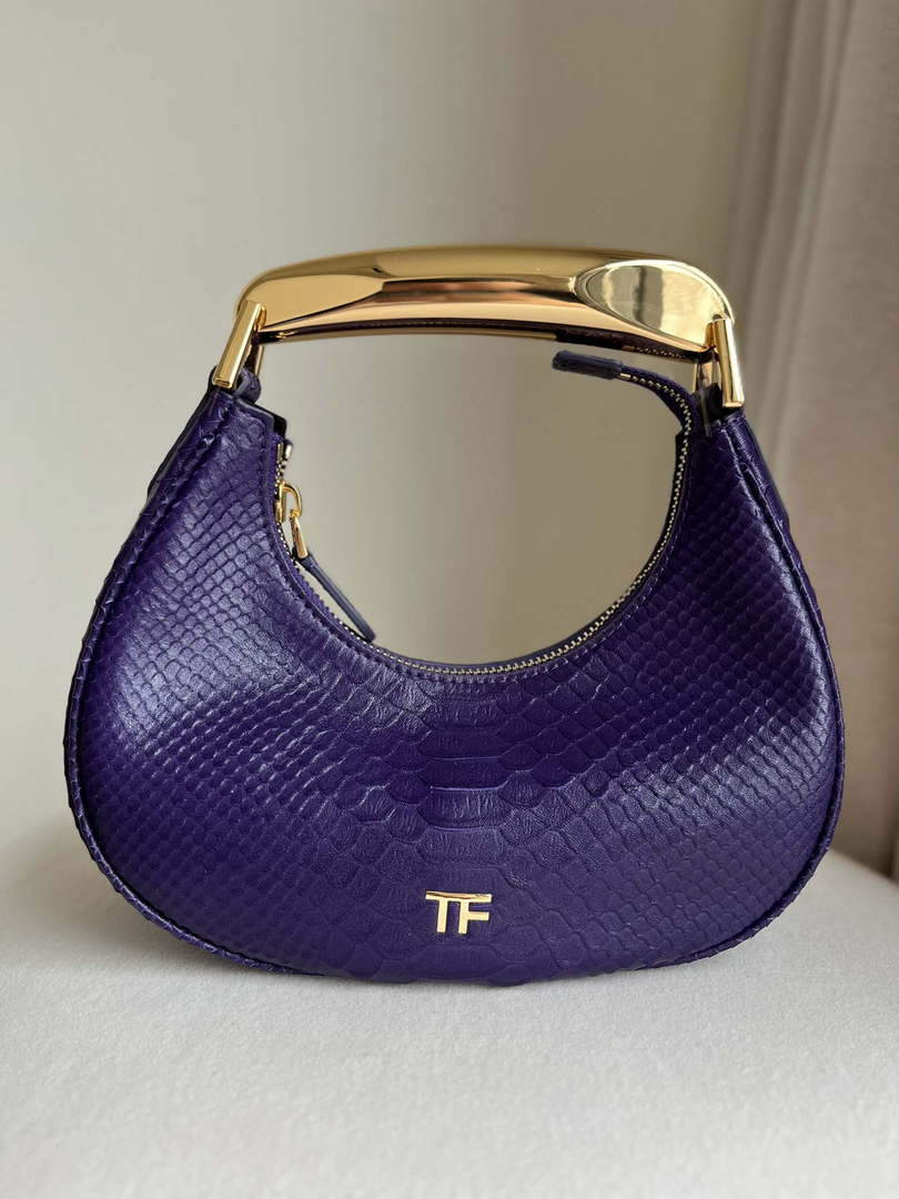 Tom Ford Python skin Leather Bianca Mini Hobo 5520708811 Purple