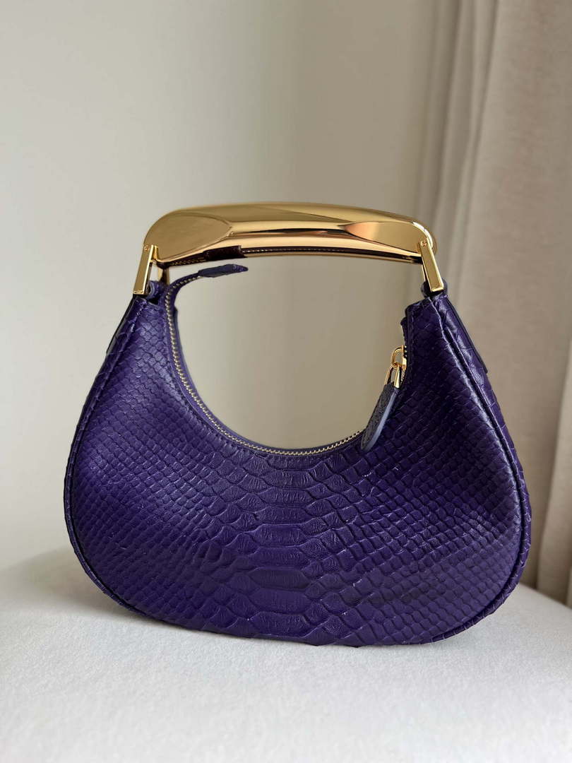 Tom Ford Python skin Leather Bianca Mini Hobo 5520708811 Purple