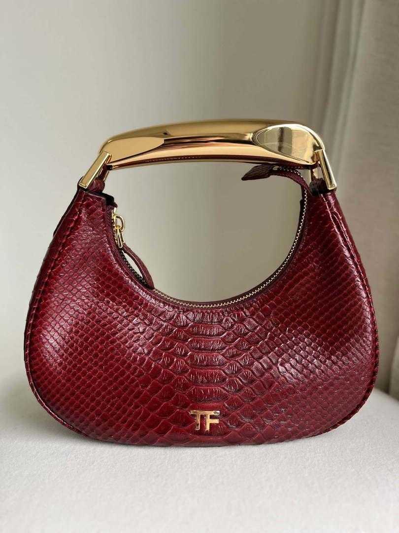 Tom Ford Red Python skin Leather Bianca Mini Hobo 5520708811