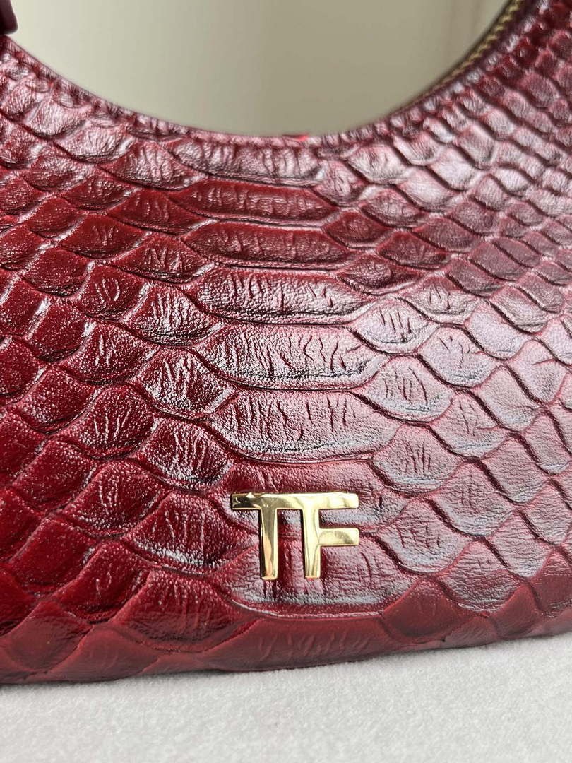 Tom Ford Red Python skin Leather Bianca Mini Hobo 5520708811