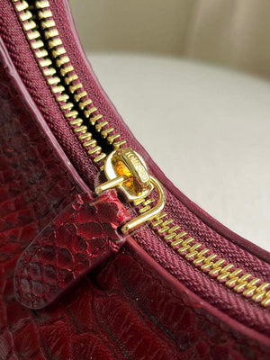 Tom Ford Red Python skin Leather Bianca Mini Hobo 5520708811 - Default Title - View 4