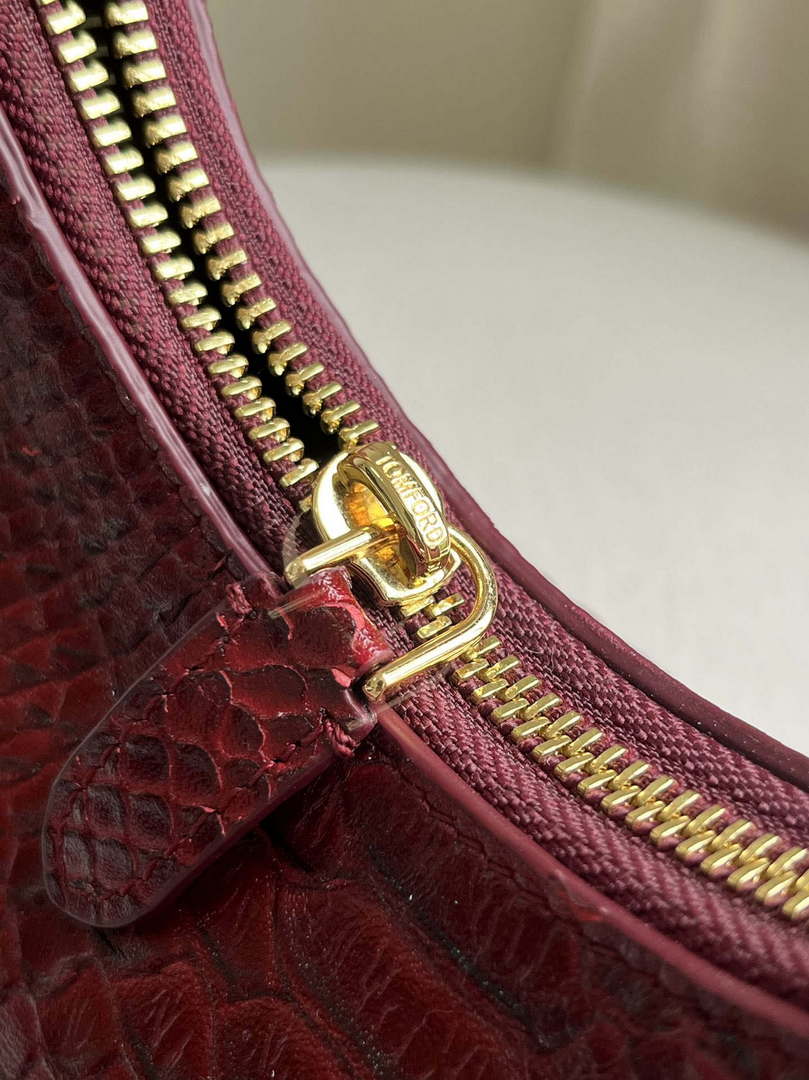 Tom Ford Red Python skin Leather Bianca Mini Hobo 5520708811