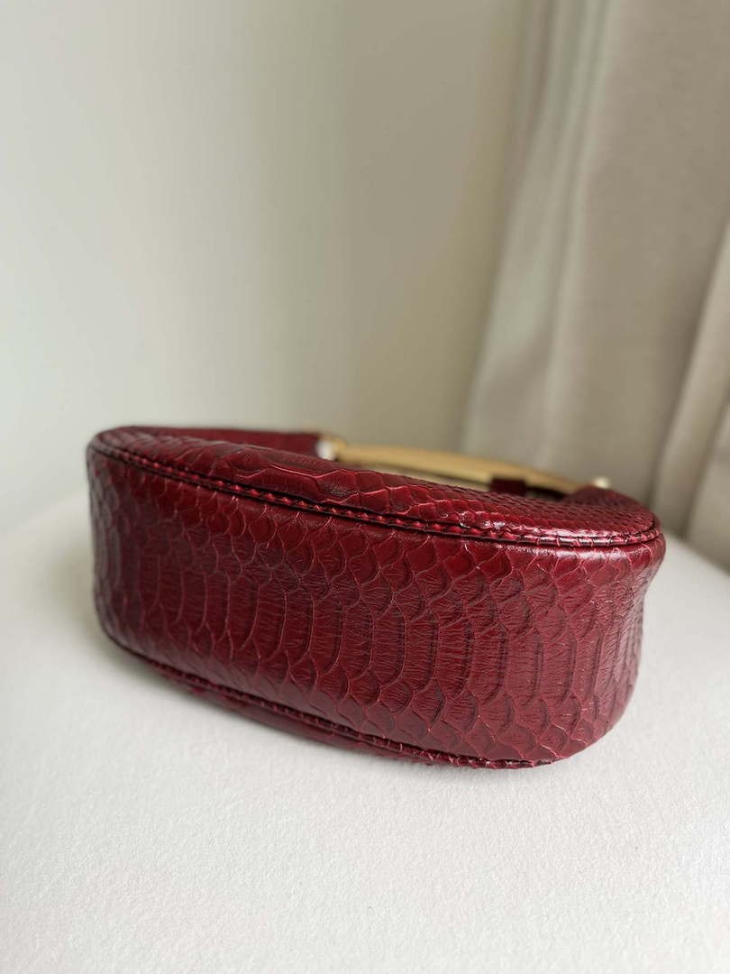 Tom Ford Red Python skin Leather Bianca Mini Hobo 5520708811