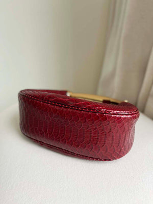 Tom Ford Red Python skin Leather Bianca Mini Hobo 5520708811 - Default Title - View 6