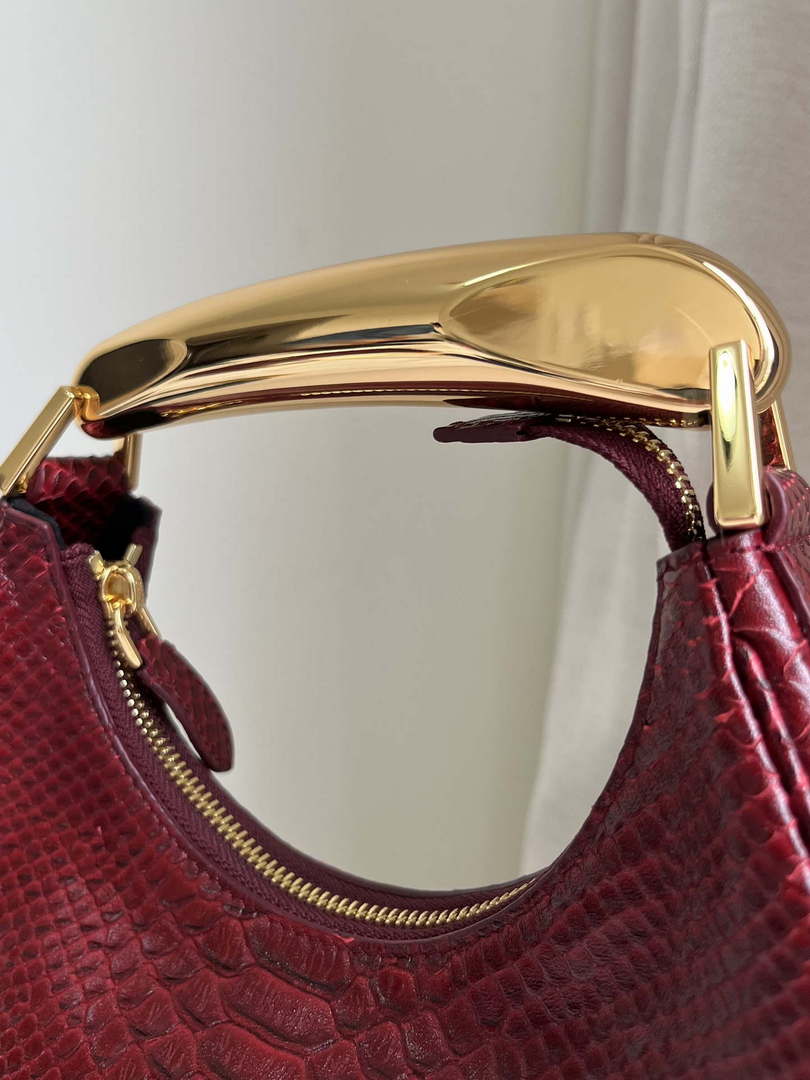 Tom Ford Red Python skin Leather Bianca Mini Hobo 5520708811