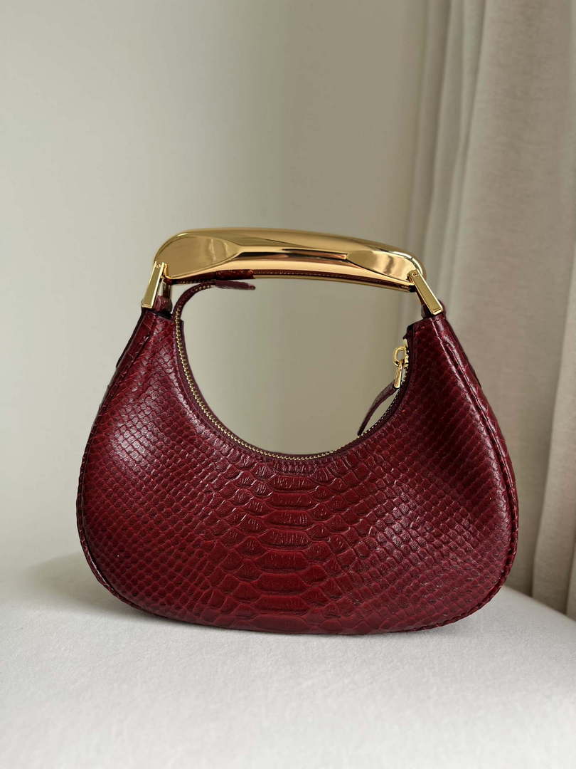 Tom Ford Red Python skin Leather Bianca Mini Hobo 5520708811