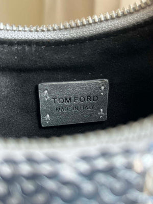 Tom Ford Silver Hand embroidered sequins Leather Bianca Mini Hobo 5520708811 - Default Title - View 9