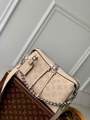LV M24114 Louis Vuitton Hand It All PM Bag Mahina Cr¨¨me Beige - Default Title - View 1