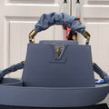 LV M58586 Louis Vuitton Capucines Mini BB Handbag Blue - Default Title - View 1
