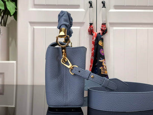 LV M58586 Louis Vuitton Capucines Mini BB Handbag Blue - Default Title - View 2