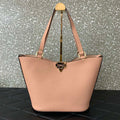 Valentino 0055 GARAVANI Rockstud Small Poudre Leather Tote Bag Pink