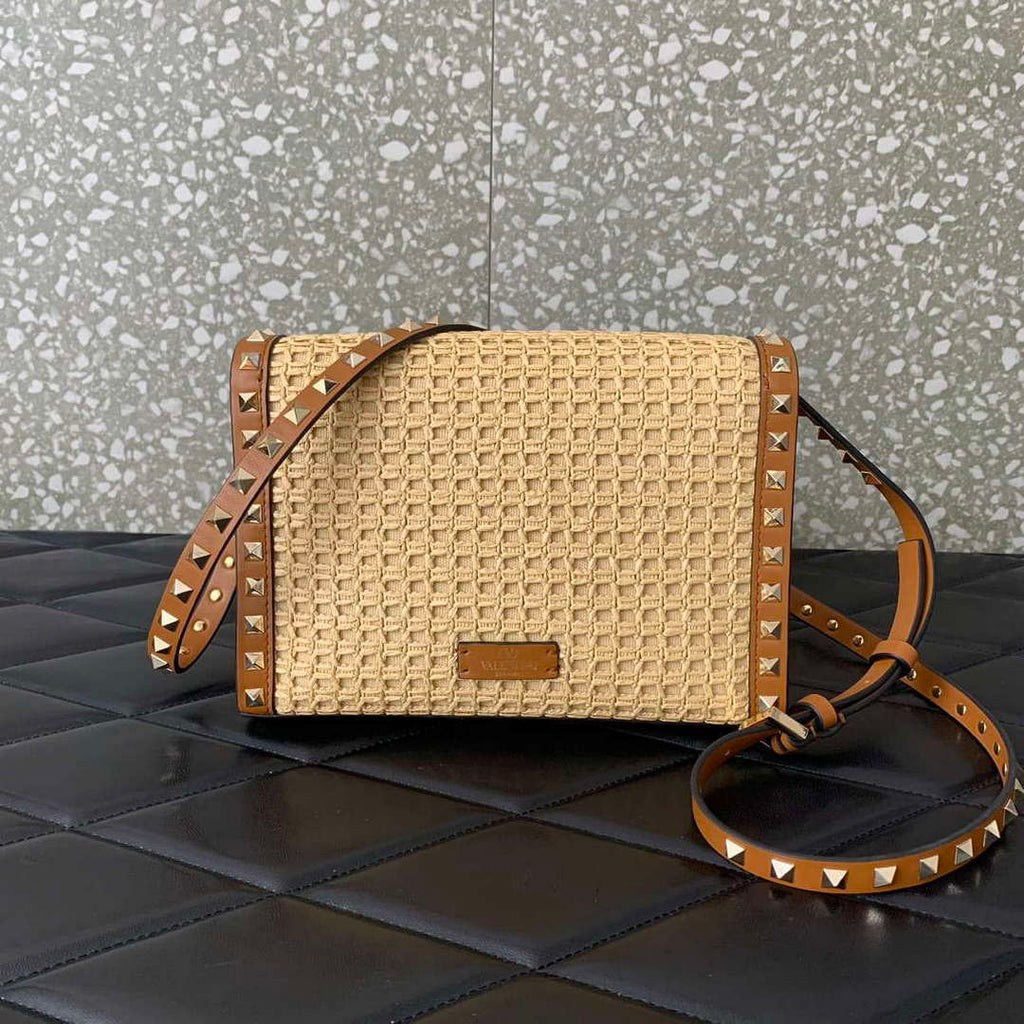 Valentino 03221 VLOGO SIGNATURE Crossbag RAFFIA
