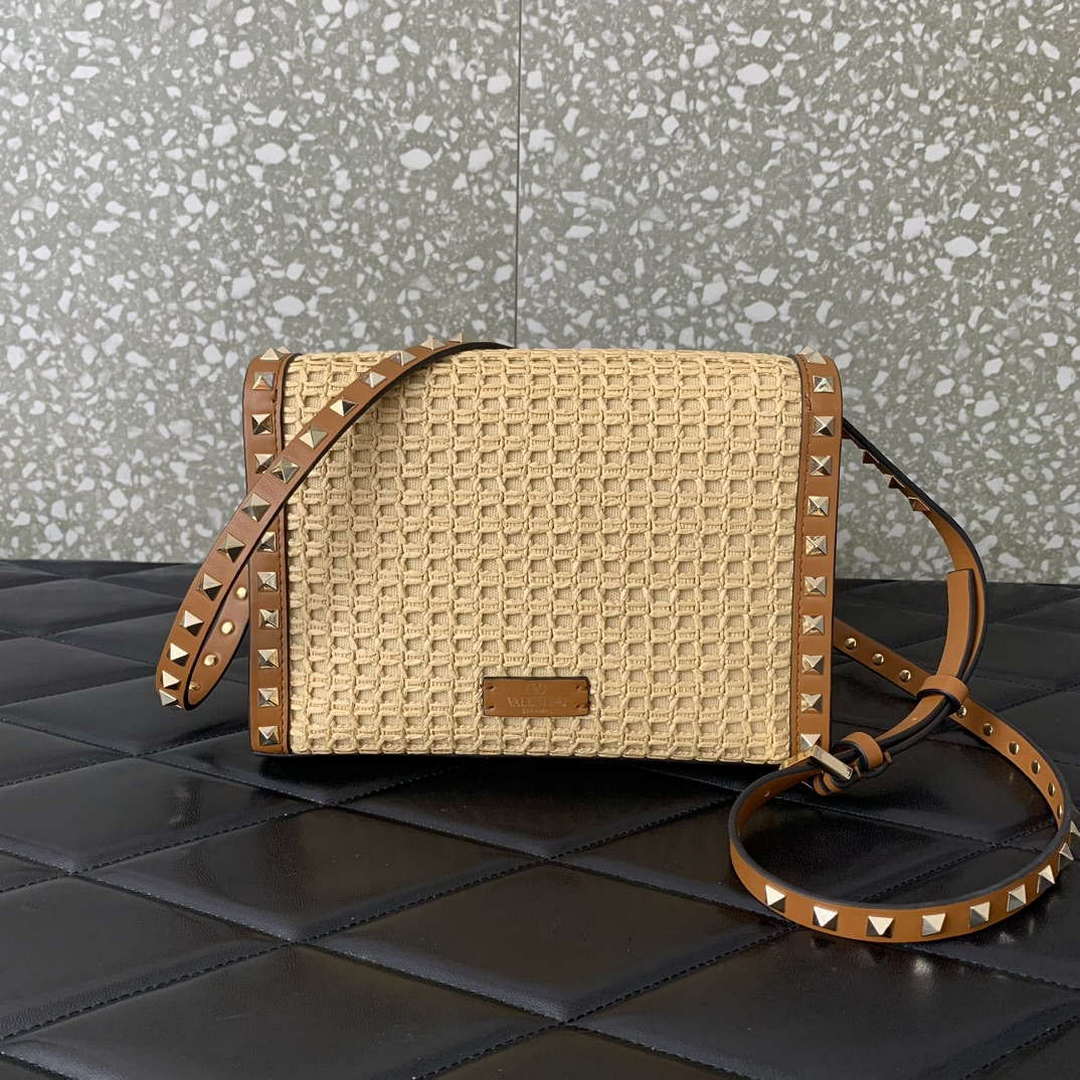 Valentino 03221 VLOGO SIGNATURE Crossbag RAFFIA