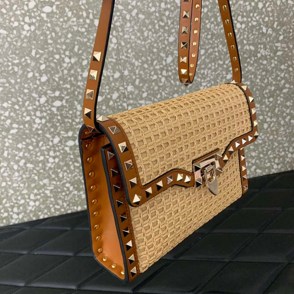 Valentino 03221 VLOGO SIGNATURE Crossbag RAFFIA