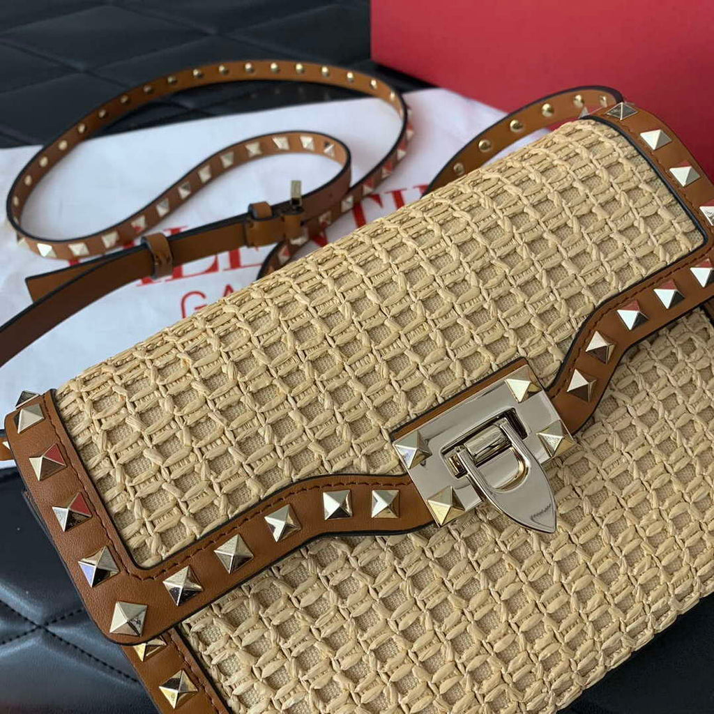 Valentino 03221 VLOGO SIGNATURE Crossbag RAFFIA