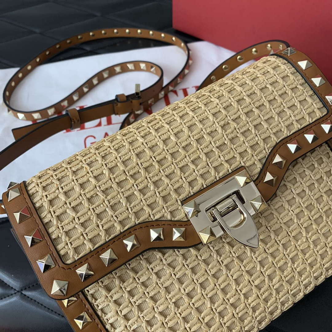 Valentino 03221 VLOGO SIGNATURE Crossbag RAFFIA