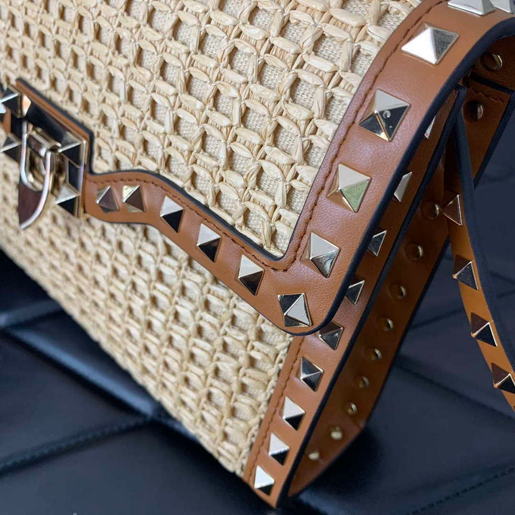 Valentino 03221 VLOGO SIGNATURE Crossbag RAFFIA